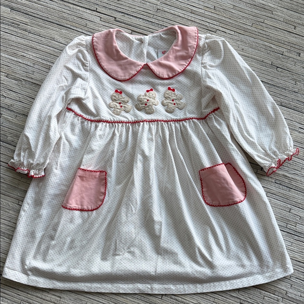 Adorable White and Pink Kids Dress